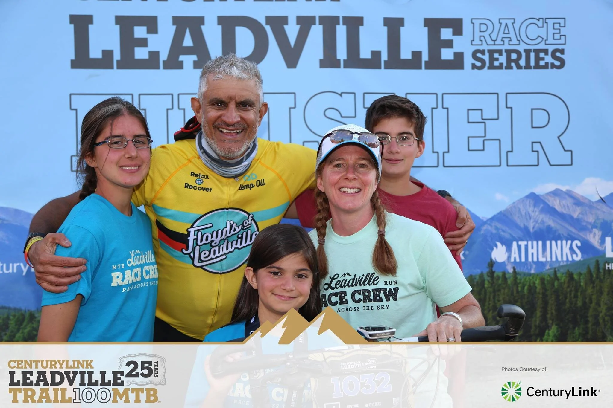  the Buttar Clan invades Leadville MTB 100 at the finish line. 